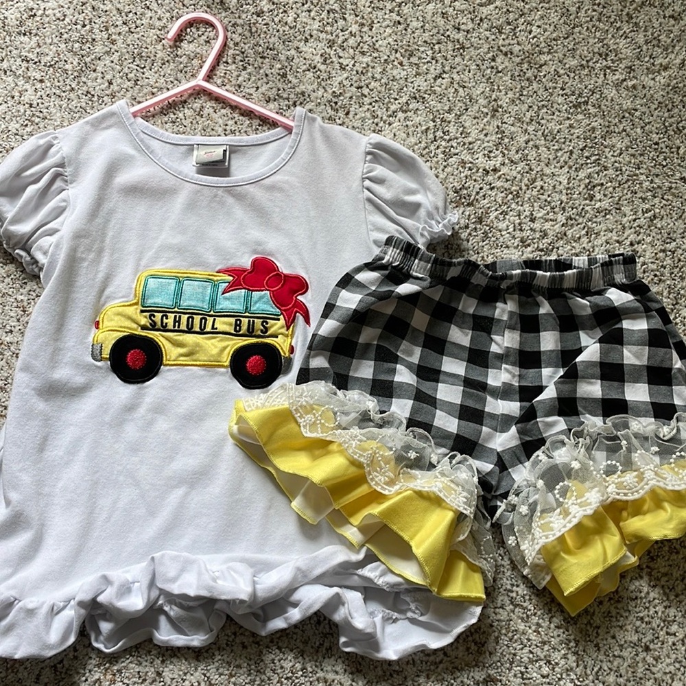 Matching school outfit set